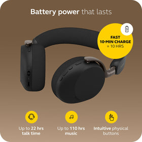 Up to 22 hours of call time on a full charge.