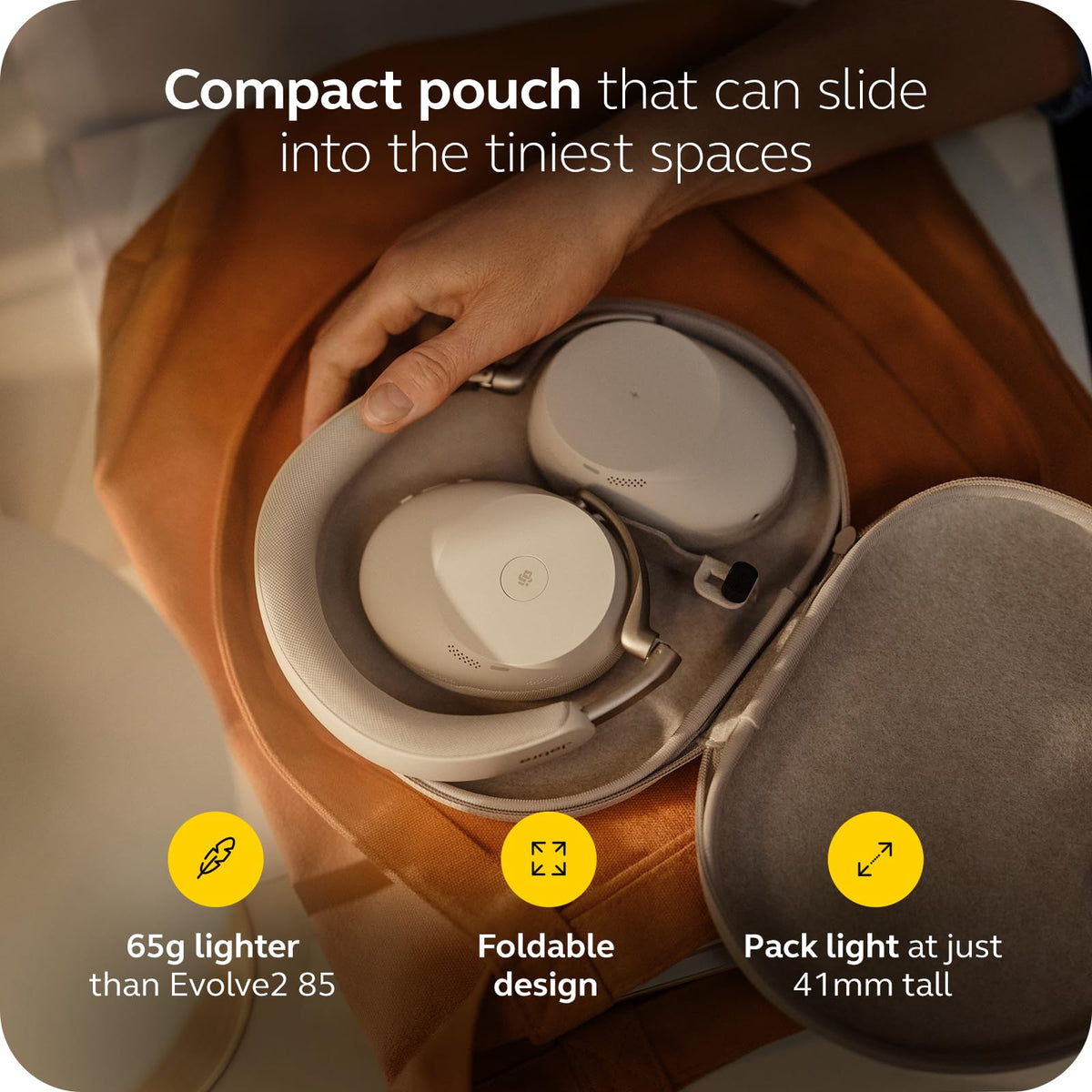 Jabra Evolve3 85 USB-C and Teams compatibility streamline collaboration.