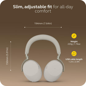Jabra Evolve3 85 replaceable battery and durable materials for longevity