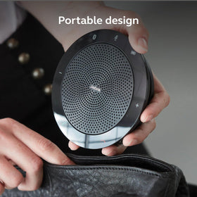 Jabra Speak 510 all-in-one portable speakerphone for small-team discussions.