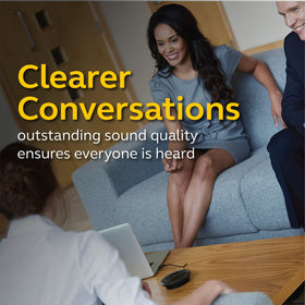 Jabra Speak 510 Bluetooth connection supports wireless collaboration on the go.