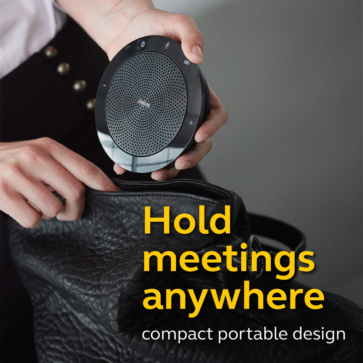 Jabra Speak 510 UC easy setup via Bluetooth or USB for quick calls.