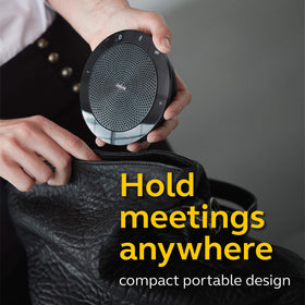 Jabra Speak 510 UC easy setup via Bluetooth or USB for quick calls.