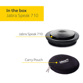 Jabra Speak 710 used at home office or while traveling for flexible conferencing