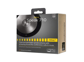 Renewed packaging for the Jabra Speak 710 indicates renewed status