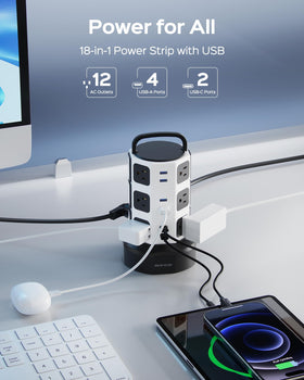 JACKYLED retractable 10ft cord detail for tidy cable management benefit