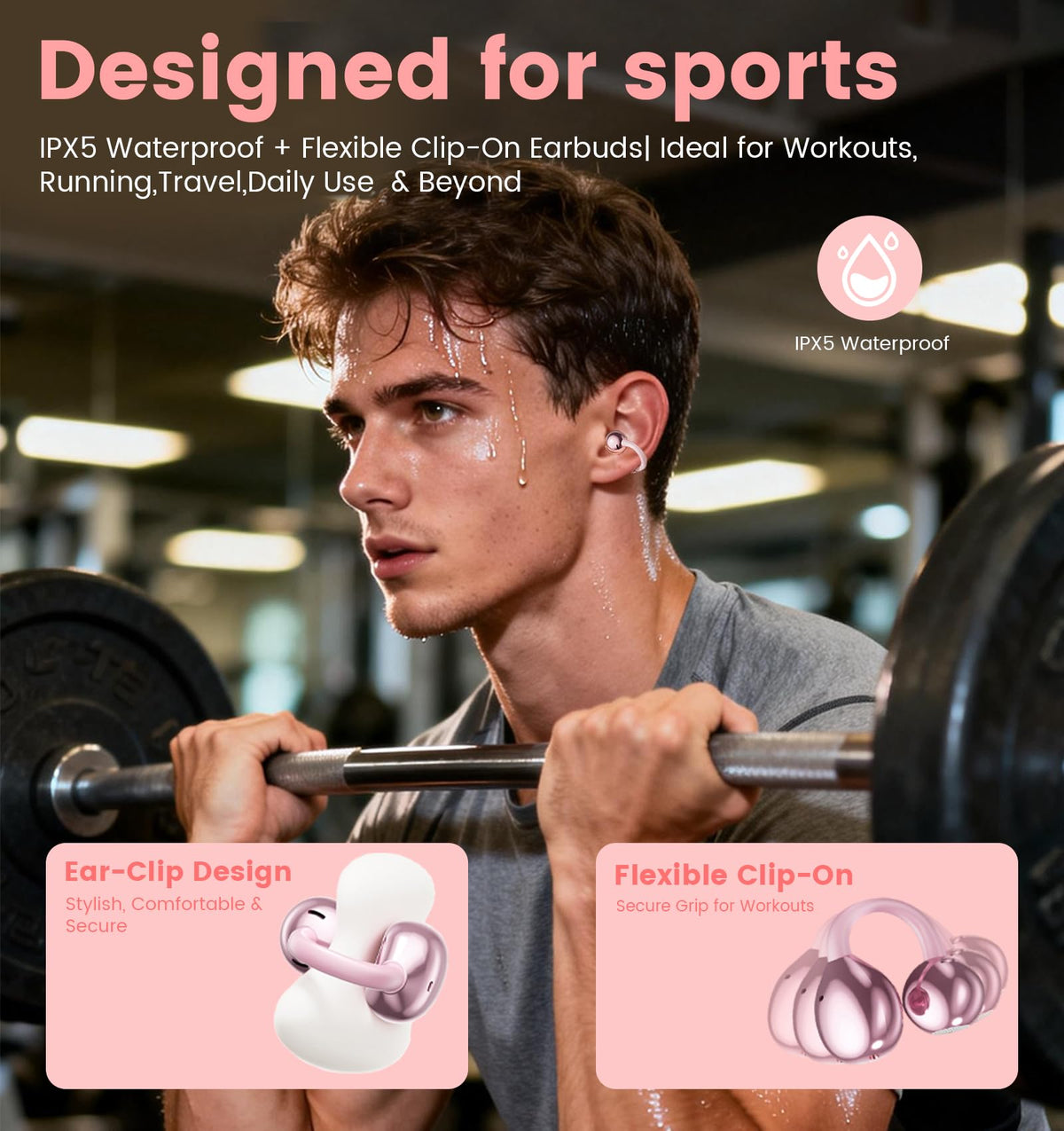 Jacuate bluetooth-6-0-chip ensures fast, stable wireless connection.