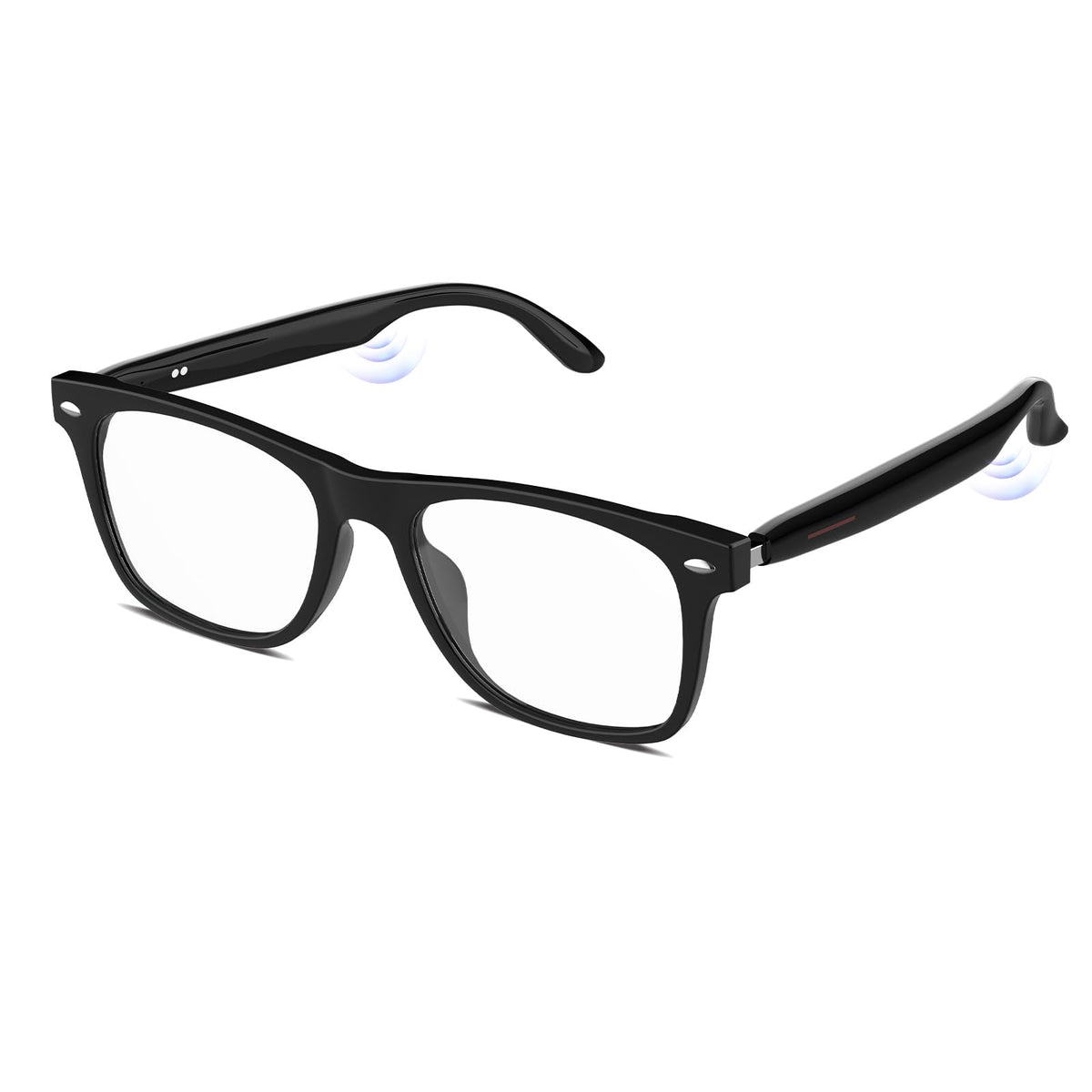 Jacuate front view showing blue-light lenses and modern style, protects eyes comfortably