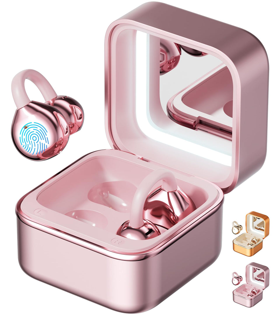 Jacuate open-ear clip-design earbuds offer a comfortable all-day fit.