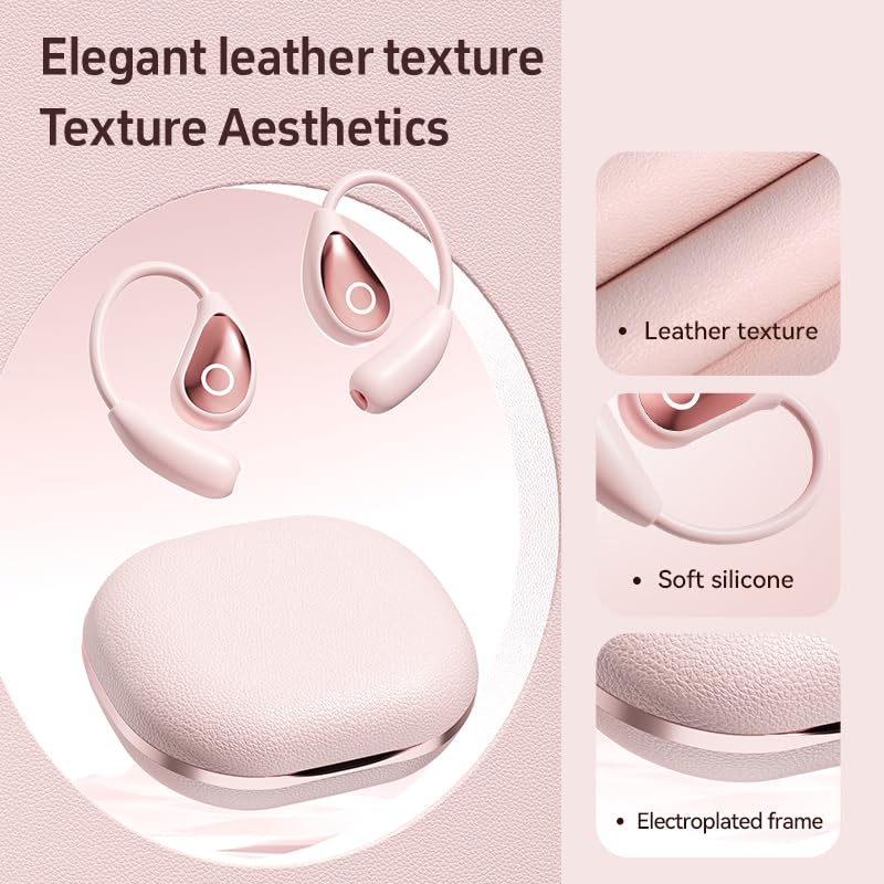 Jacuate Open Ear Earbuds charging case with LED display