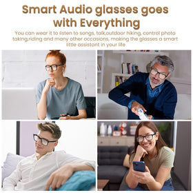 Jacuate worn during commute, demonstrating open-ear audio and situational awareness