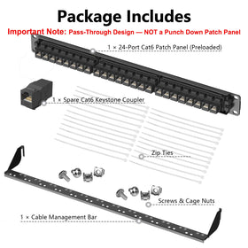 Jadaol front with patch cables plugged illustrating immediate plug-and-play connections benefit
