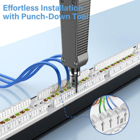 Jadaol installed in 1U rack demonstrating compact space saving and organization