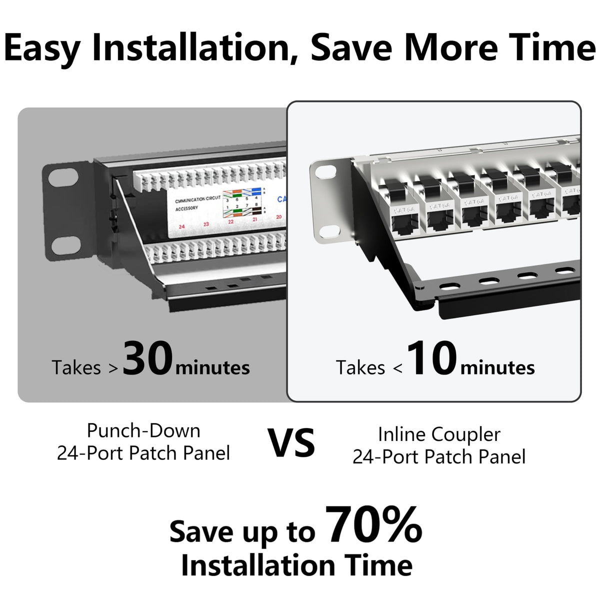 Jadaol side view mounted in a rack illustrating 1U profile and space-saving installation