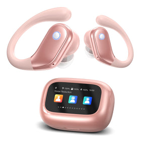 Jaddsa wireless earbuds case touchscreen enables quick controls and effortless pairing on the go.