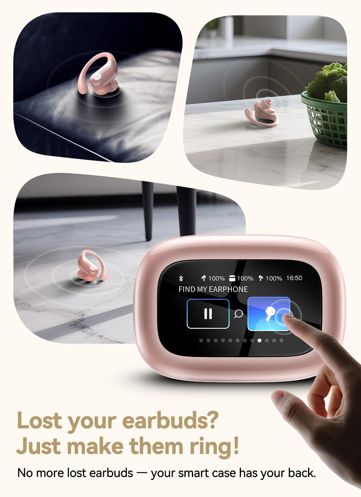 Jaddsa sport-fit earhooks provide secure fit during workouts.