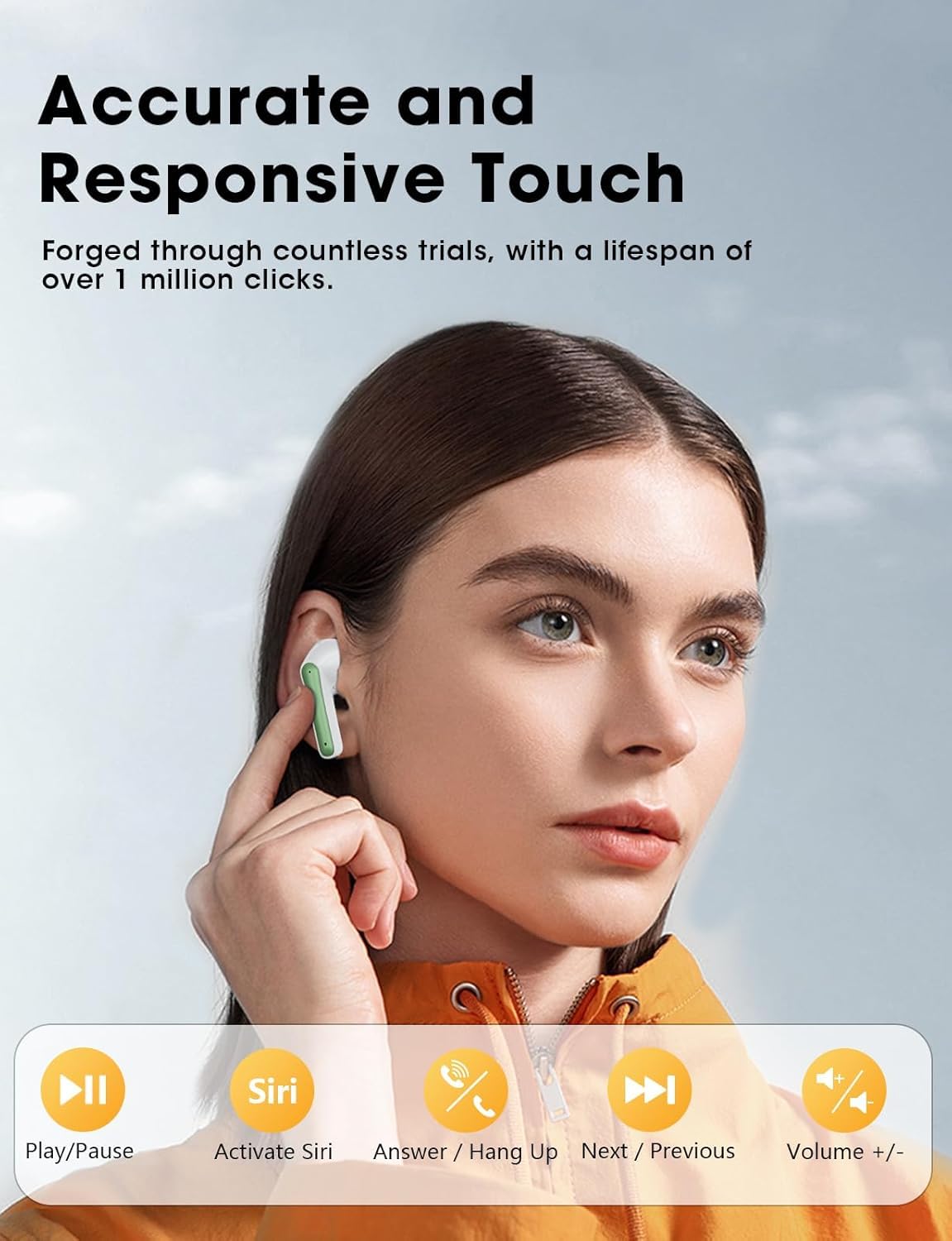 jaddsa T18 microphone ensures clear calls and voice assistant use