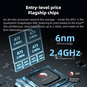 JadeAudio JM21 display showcasing a crisp 4.7-inch HD panel for easy navigation
