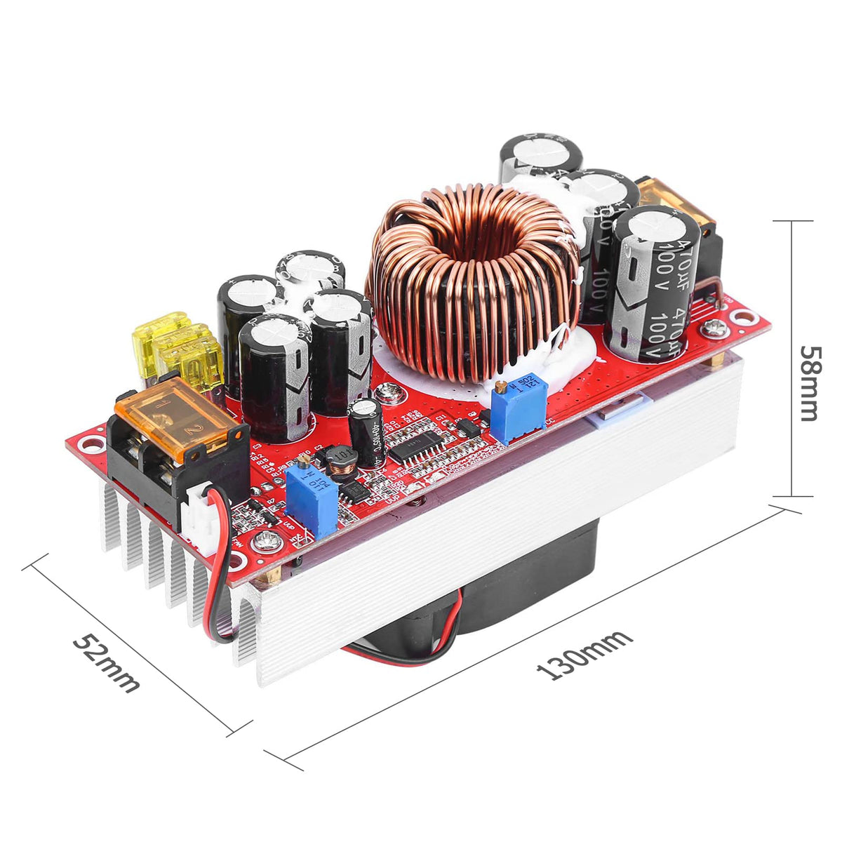 Jadeshay boost converter terminal blocks for reliable wiring connections.