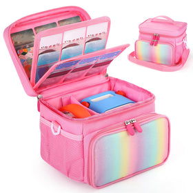 Jaffzora Yoto 3rd Gen pink carrying case with handle for easy transport
