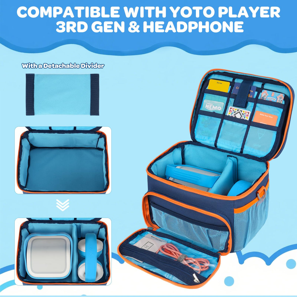 Jaffzora case showing 30-card capacity organized on the go