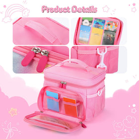 Front PVC pocket expands card storage for quick access on the go