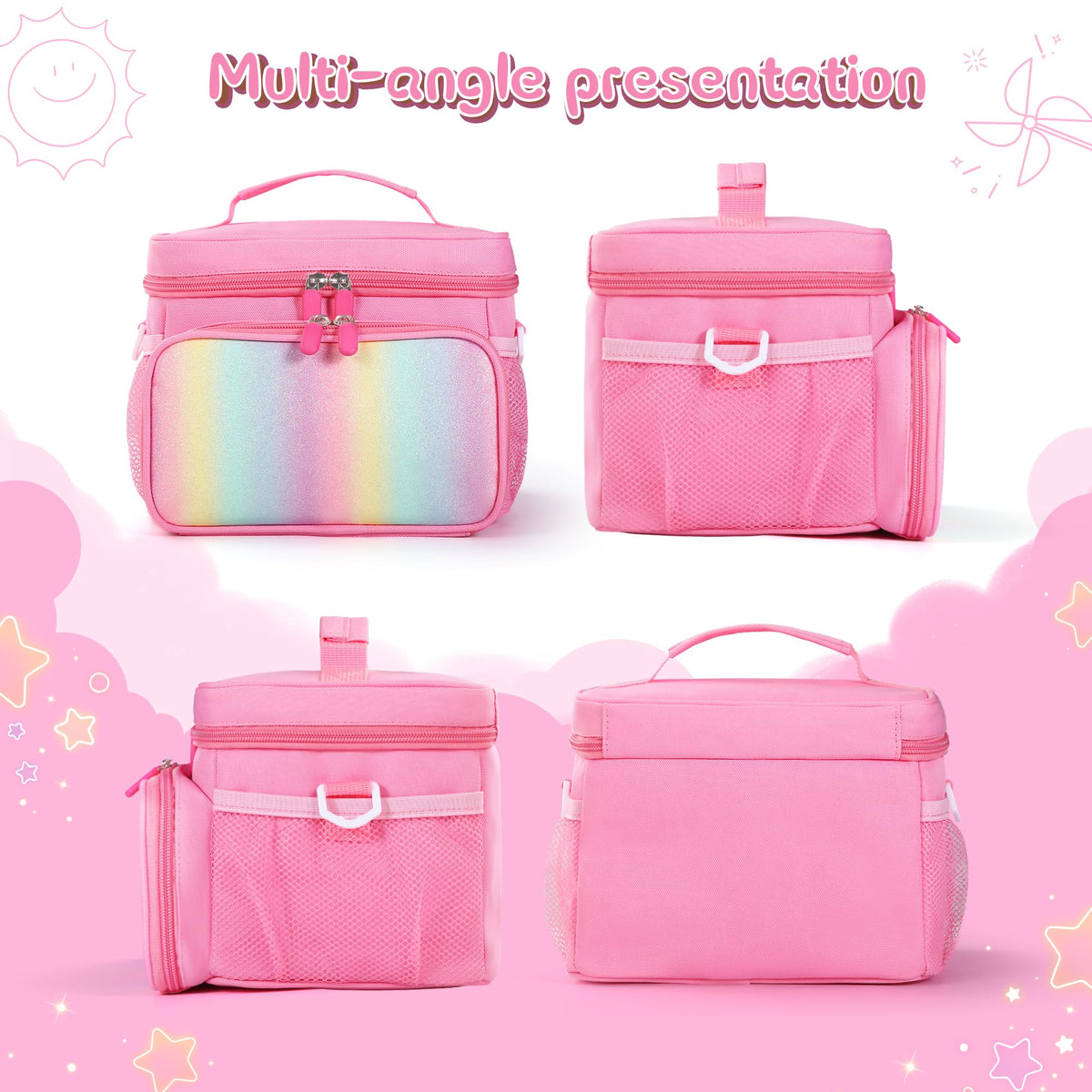 Main compartment with additional pockets keeps chargers and cords organized