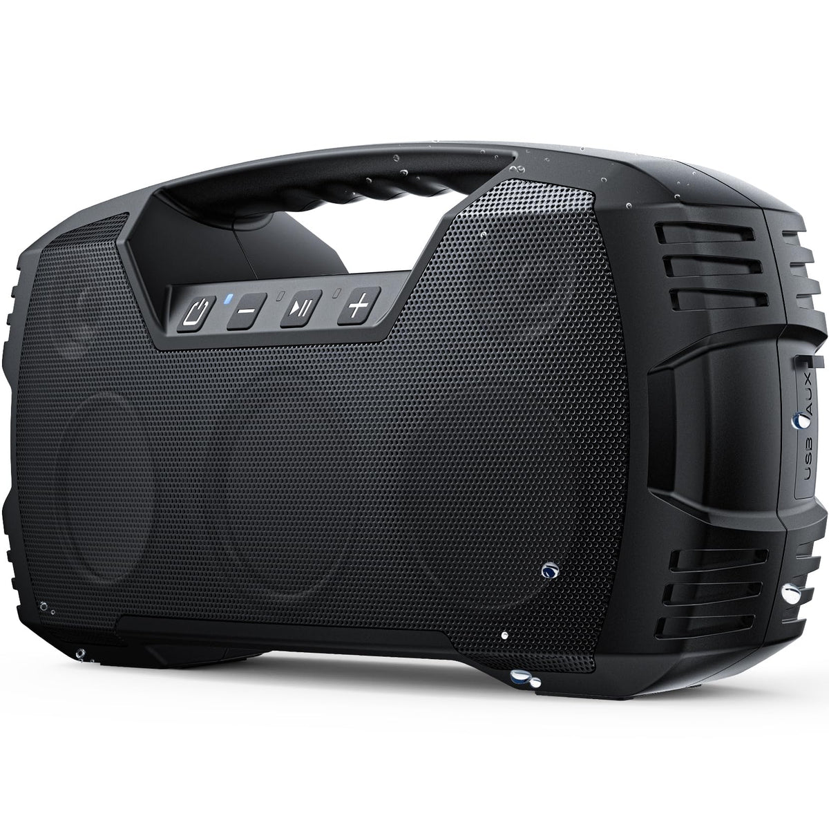 JIAHAYAU speaker front view showing powerful, clear sound for outdoor gatherings.