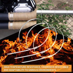 JIAHCN easy-lock metal zip tie with locking mechanism.