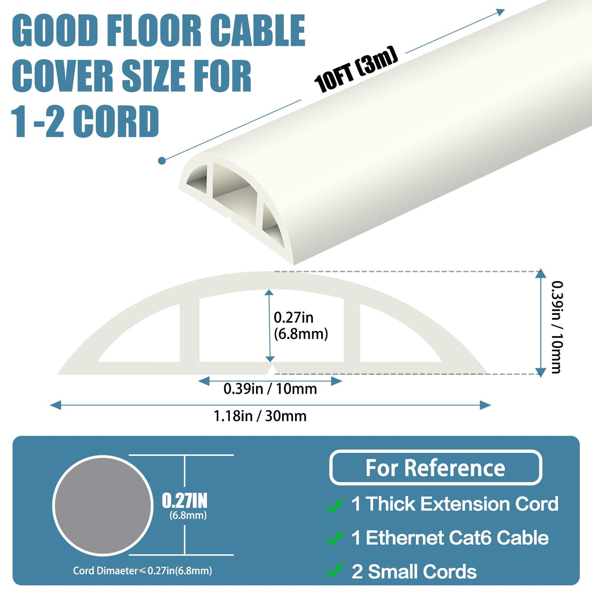 JAHOMFAI cord hider under desk area keeping workspace tidy