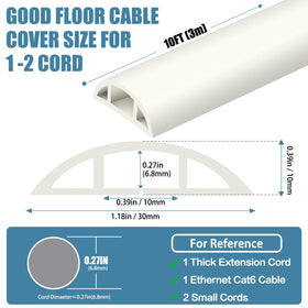 JAHOMFAI cord hider under desk area keeping workspace tidy