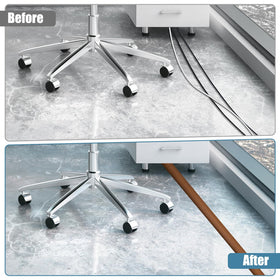 JAHOMFAI curved-surface cord cover reduces tripping in busy spaces.