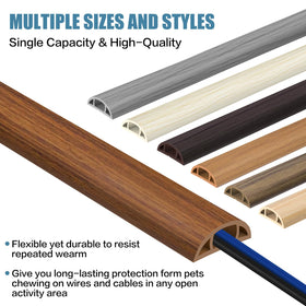 JAHOMFAI easy-trim cord cover allows precise length customization.