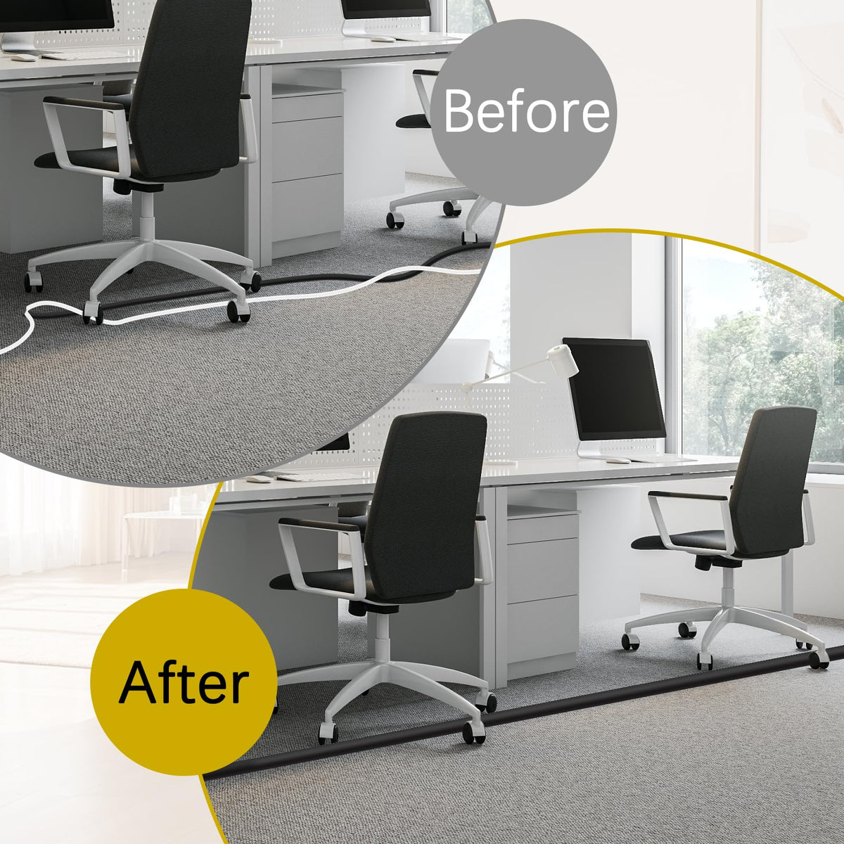 JAHOMFAI floor cord cover color varieties fit different interiors