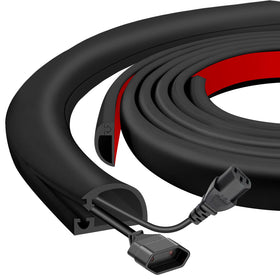 JAHOMFAI silicone wall cord hider with side-open design conceals cables neatly