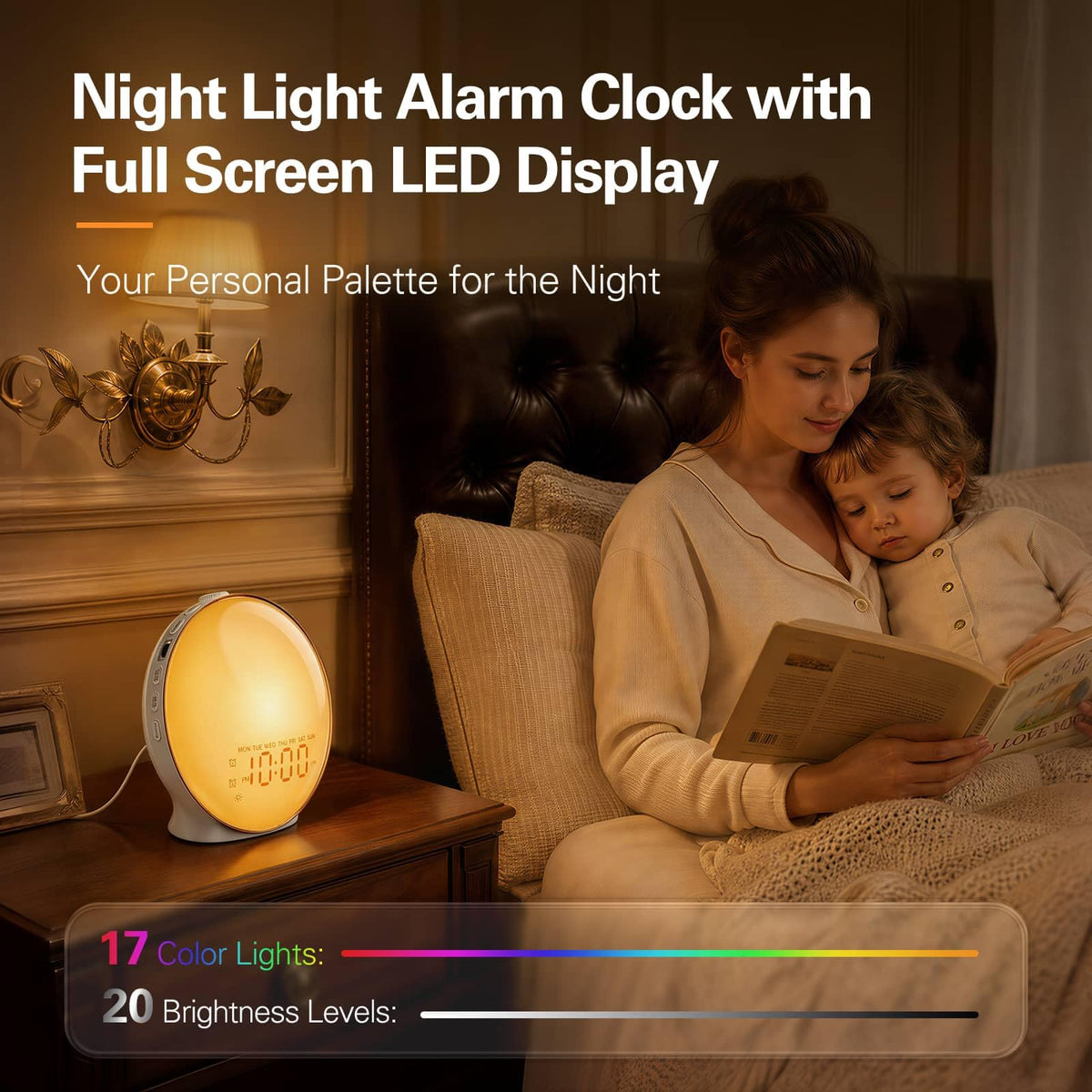 JALL showing multiple color variations for customizable bedside ambiance