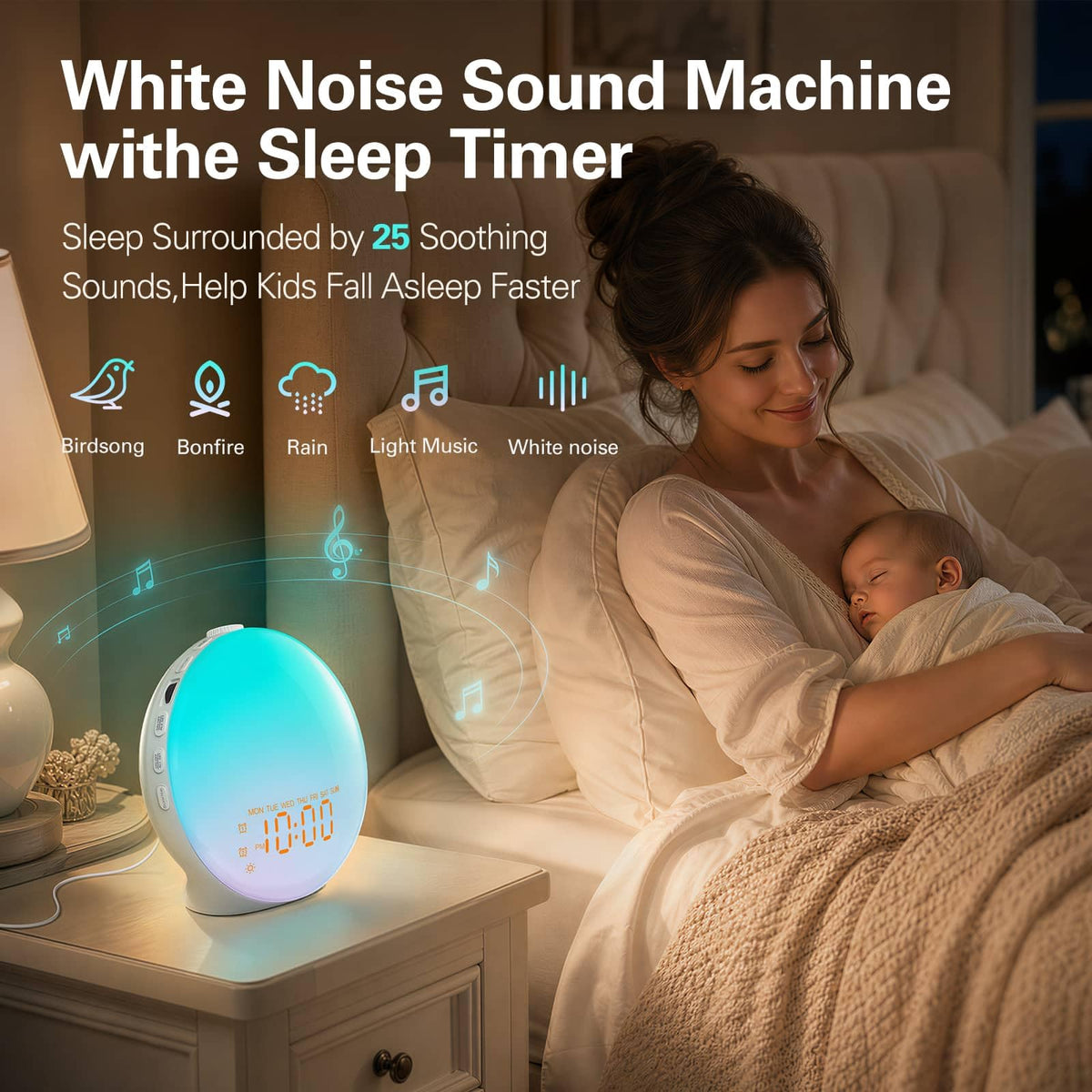 JALL alarm display close-up showing dual alarms, simplifies family schedules