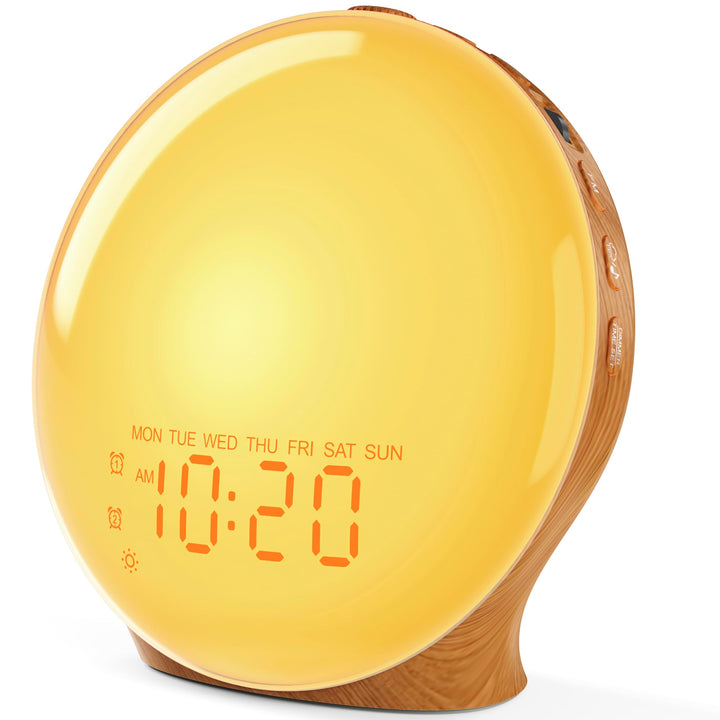 JALL front full-screen panel showing even sunrise glow and gentle wake benefit