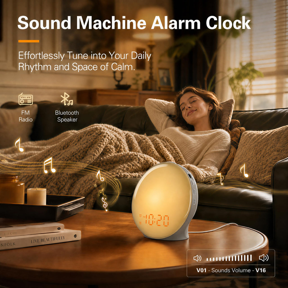 JALL snooze button and alarm icons showing quick snooze control benefit
