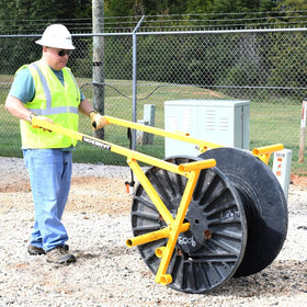 Jameson Heavy Duty Reel Buck capacity graphic demonstrates 54-inch reels compatibility.