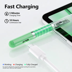 JAMJAKE stylus in hand writing on iPad illustrating comfortable control