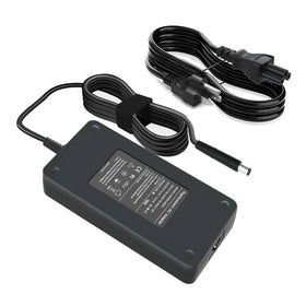 Janboo 180W charger, front view; reliable power for Dell laptops.