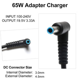 Janboo 65W blue-tip charger for HP Envy and Pavilion delivers reliable charging