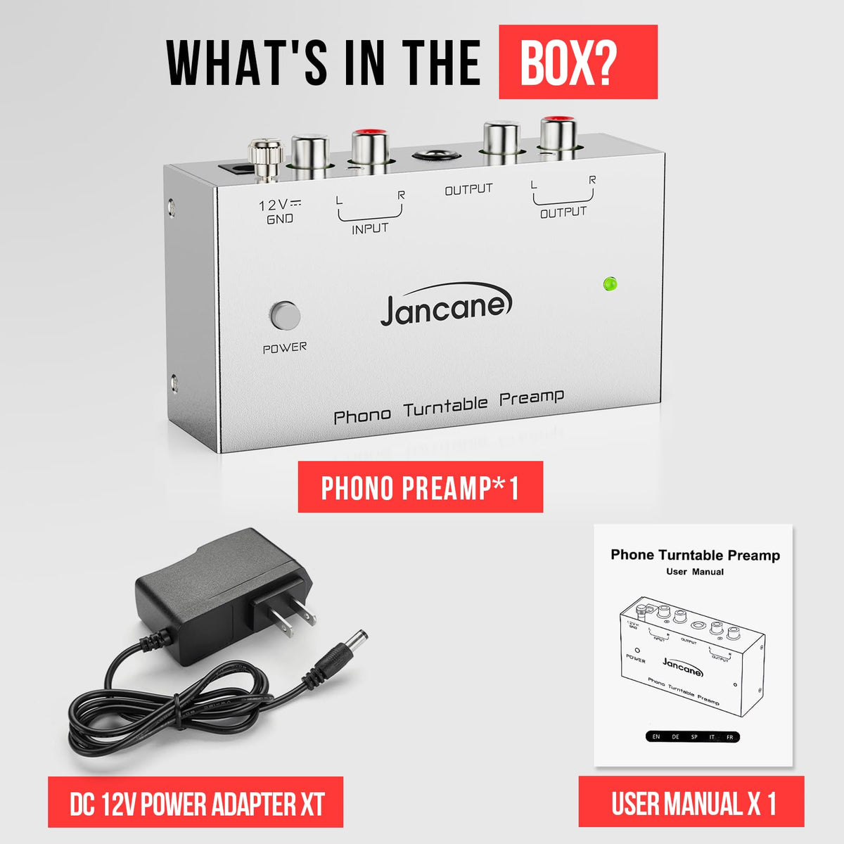 Jancane label and serial close-up highlighting build detail and quality