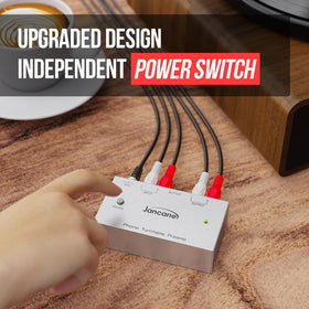 Jancane 12V DC adapter and power switch for immediate plug-and-play use
