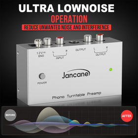 Jancane image of RCA and TRS outputs for flexible amp or mixer connection