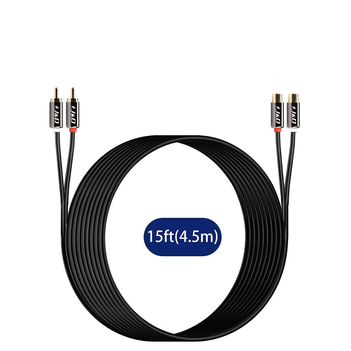 J&D 2RCA cable compatible with hi-fi components