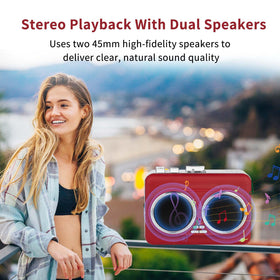 Janryzone USB-C power option keeps playback going with flexible charging.