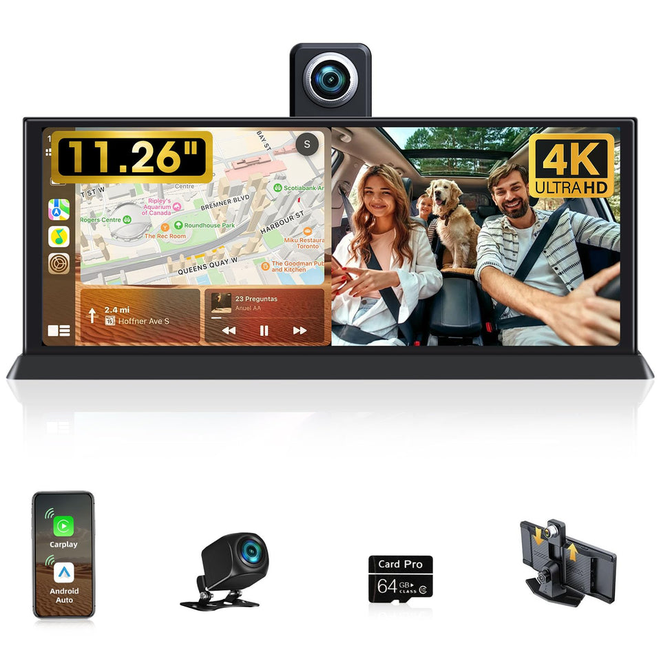Jansite 11.26-inch car tablet in-dash display for clear navigation and entertainment