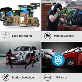 Jansite IP68 rear camera mount stays secure in rain.